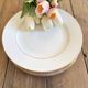 6 flat plates in cottage porcelain