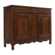 Antique Flemish Solid Oak Cabinet, ca. 1850
