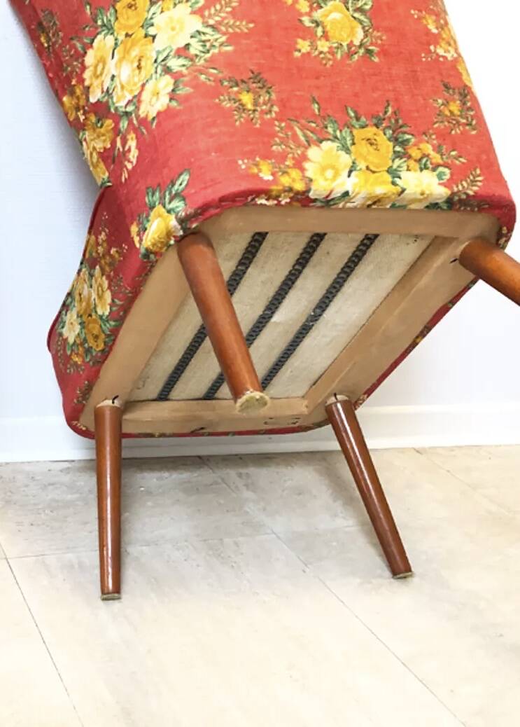 Floral cocktail armchair, 1970