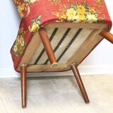 Floral cocktail armchair, 1970