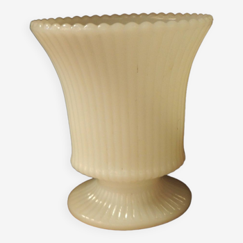 White opaline vase