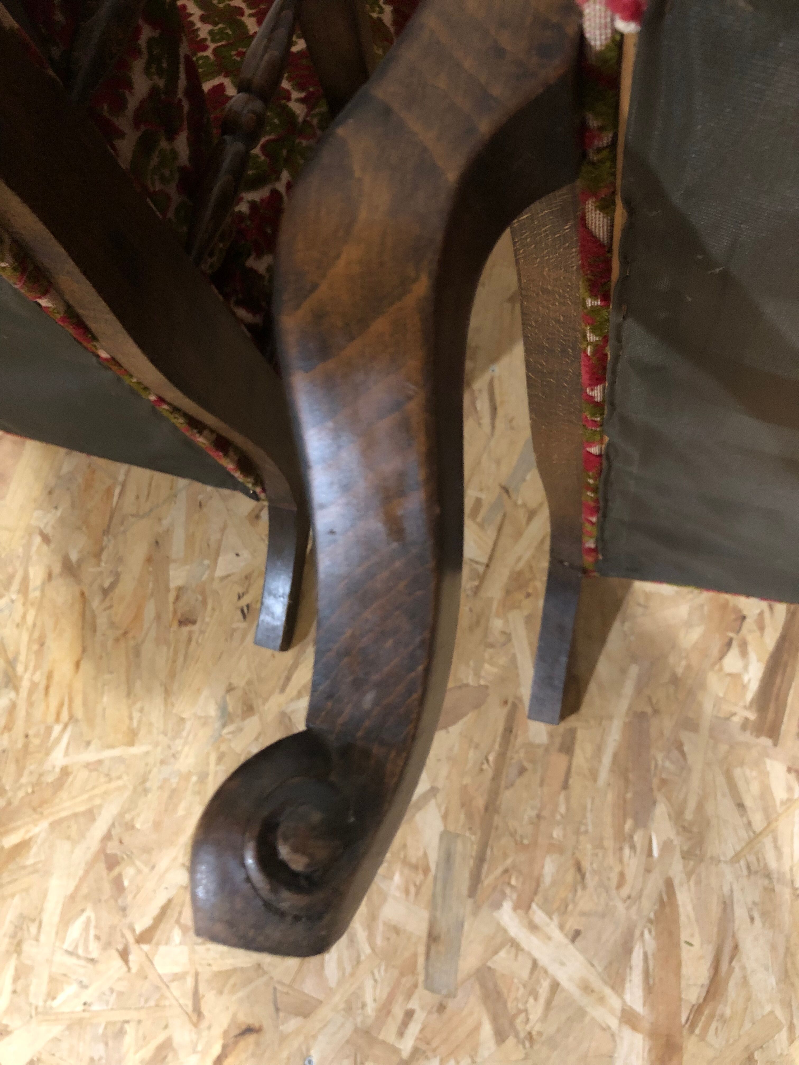 Vintage velvet armchairs