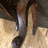 Vintage velvet armchairs