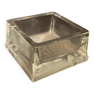 Modernist Glass Pavement Ashtray
