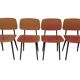 Vintage set of 4x Friso Kramer Revolt chairs Ahrend de Cirkel dutch design