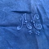 Linen linen linen monogram AC, floral pattern art deco