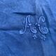Linen linen linen monogram AC, floral pattern art deco