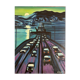 Pont à Seattle- Peinture à l'huile-Jérôme Dreyfus-1992