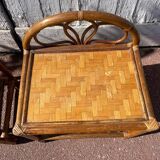 Pair of rattan/wicker bedside tables