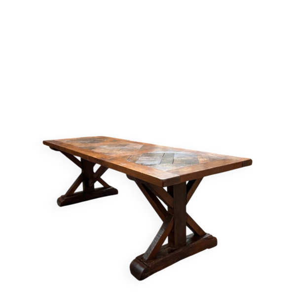 Table de ferme en chêne massif