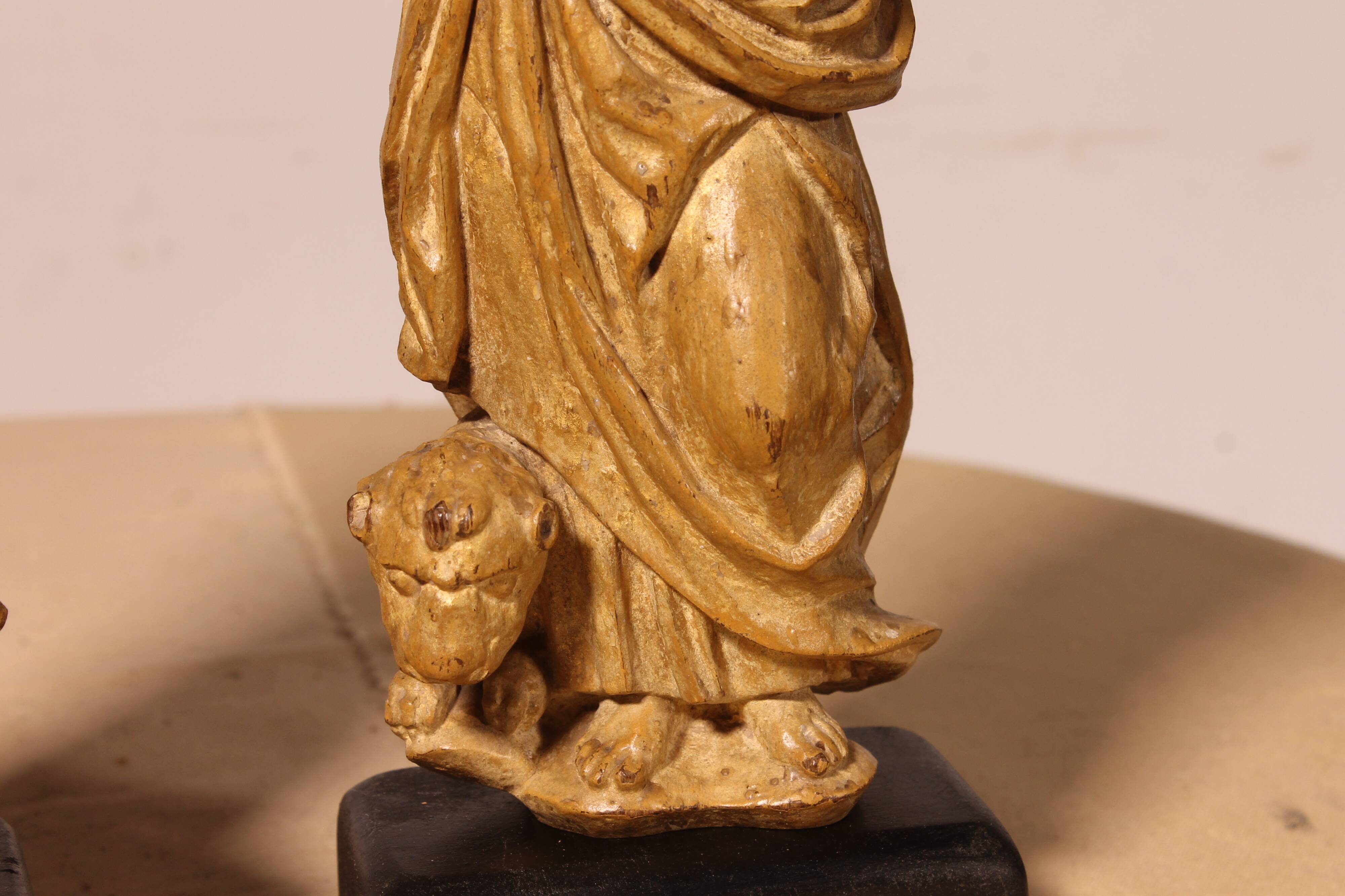 Paire de Saint Marc en noyer, Venise XVIème siècle