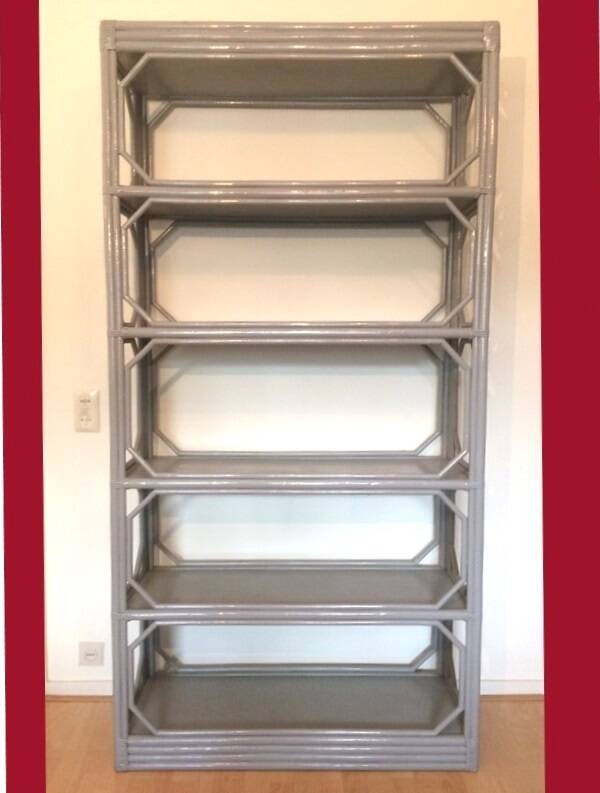 Bamboo shelf. Vintage 80s