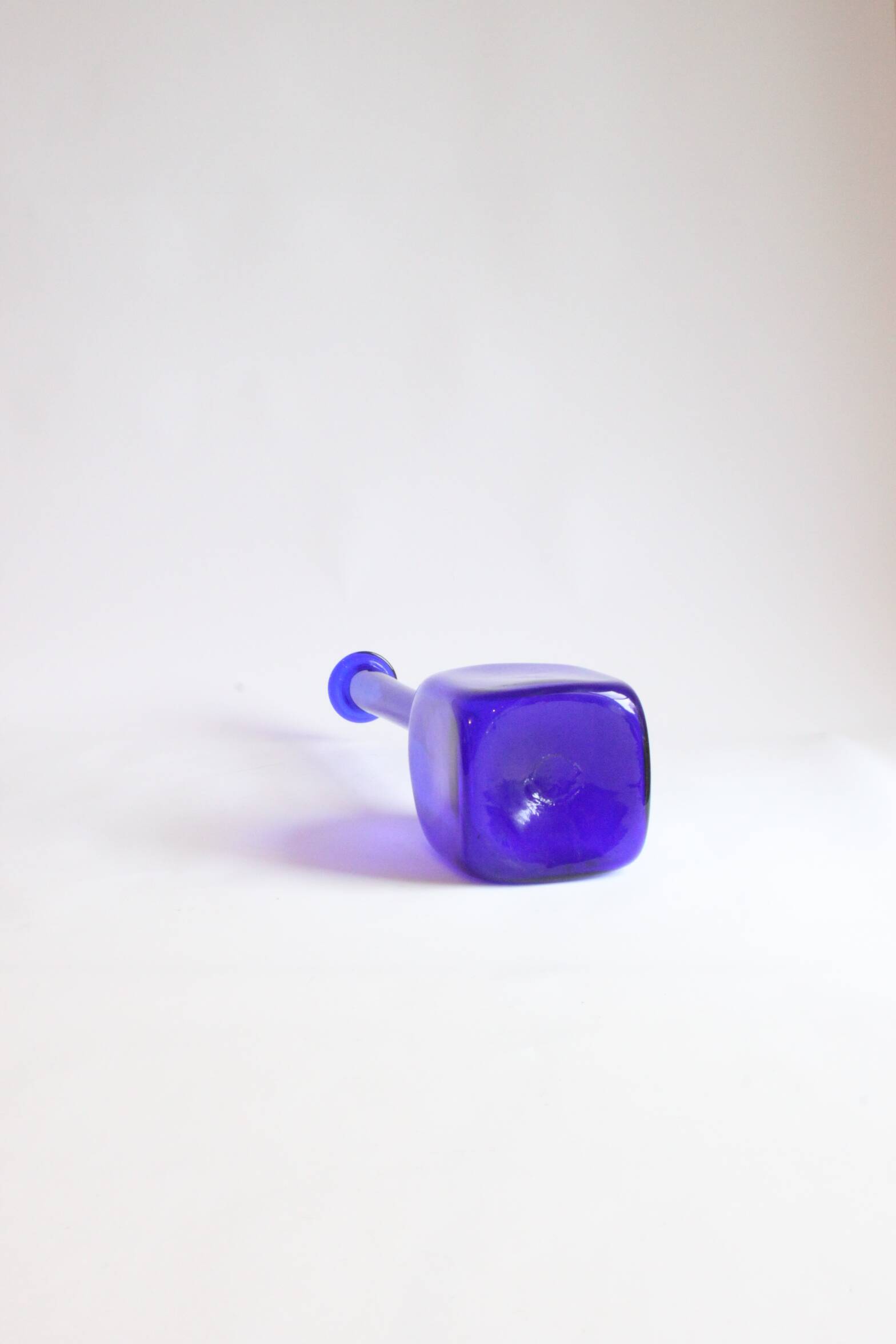 Cobalt Blue Empoli Glass Vase