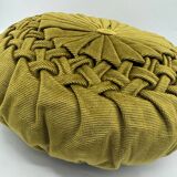 Vintage velvet round cushion