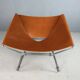 Pierre Paulin AP-14 cognac leather armchair for A. Polak, 1955