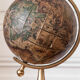 Brass earth globe - 1950
