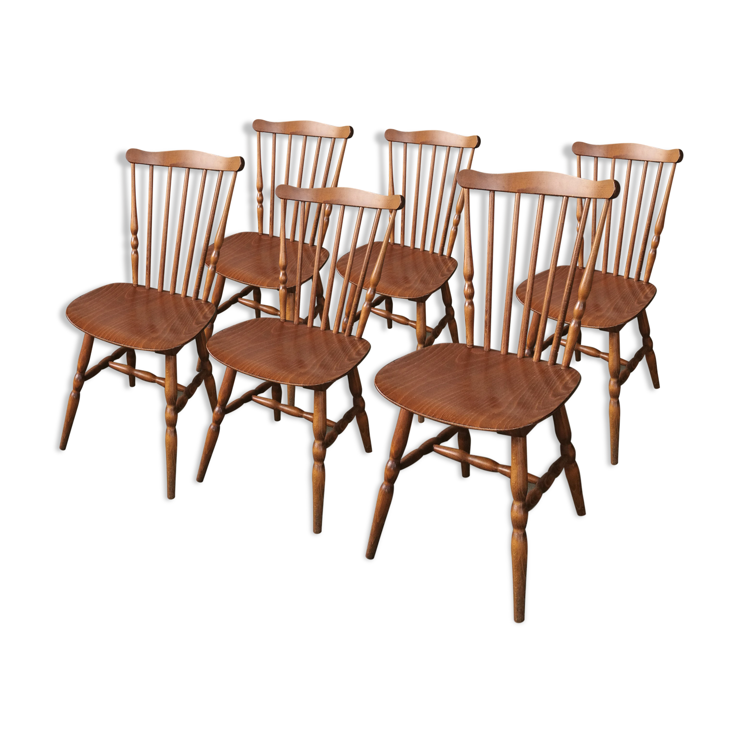Set of 6 chairs bistro Tacoma by Baumann