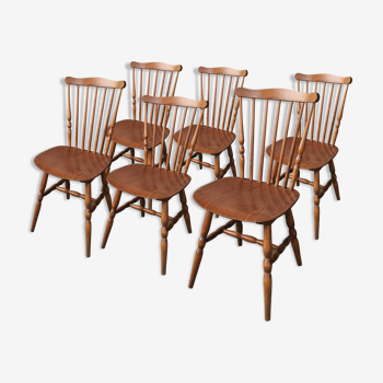 Set of 6 chairs bistro Tacoma by Baumann