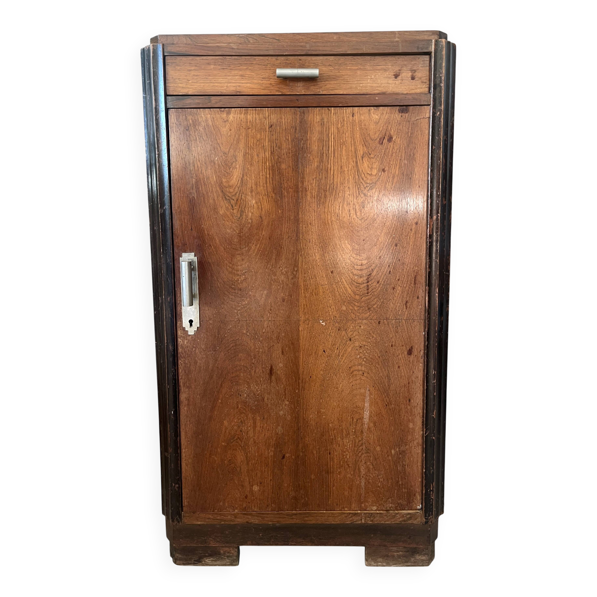 Art déco, meuble confiturier placage palissandre vers 1930