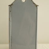 Enamelled metal fountain - light blue and gold