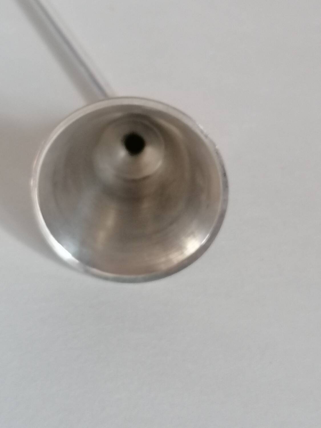 Silver metal candle snuffer