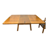 Table and 8 indoor chairs, colonial house, 1990.