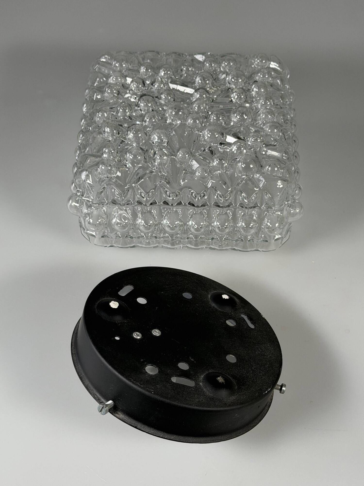 1960s 1970s Ceiling or Wall Lamp Bubble Glass Germany Space Age Design