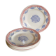 Six Art Deco plates in Longwy service "Normandy"