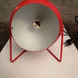 Table or wall lamp round in vintage red metal
