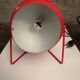 Table or wall lamp round in vintage red metal