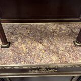 Napoleon III Mahogany and Chiseled Bronze Display Cabinet, 19th Century