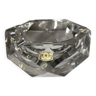 Val St Lambert Crystal Ashtray