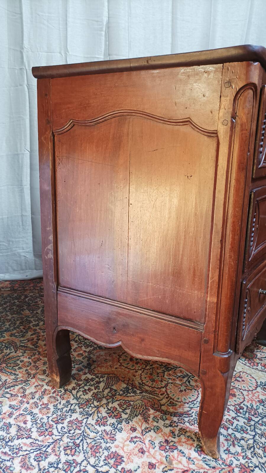 Louis XV walnut chest of drawers