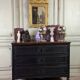 Louis XVI chest of drawers in black patinated oak, 18th century