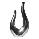 Vase en aluminium sculptural contemporain, grand