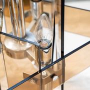 Lampes en verre orange six ampoules