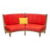 Guillerme and Chambron curved bench
