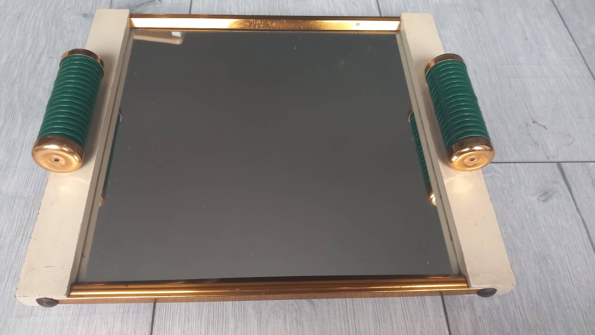 Art Deco service mirror plateau from the 1930s.