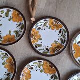 Set 6 assiettes dessert Boch Paradisio 1966