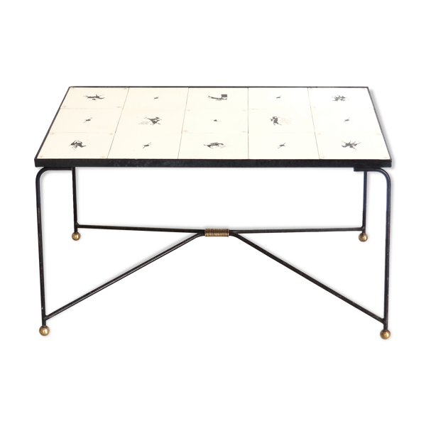 Table céramique années 50