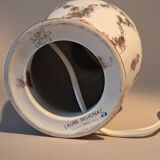 Fine porcelain lamp gilded with gold by Laure Selignac, Paris.