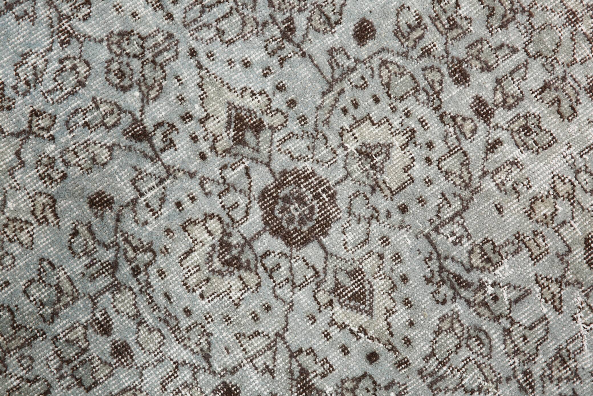 3x9 Rug For Kitchen Gray Vintage Runner Rug, 82x266Cm SK 3397