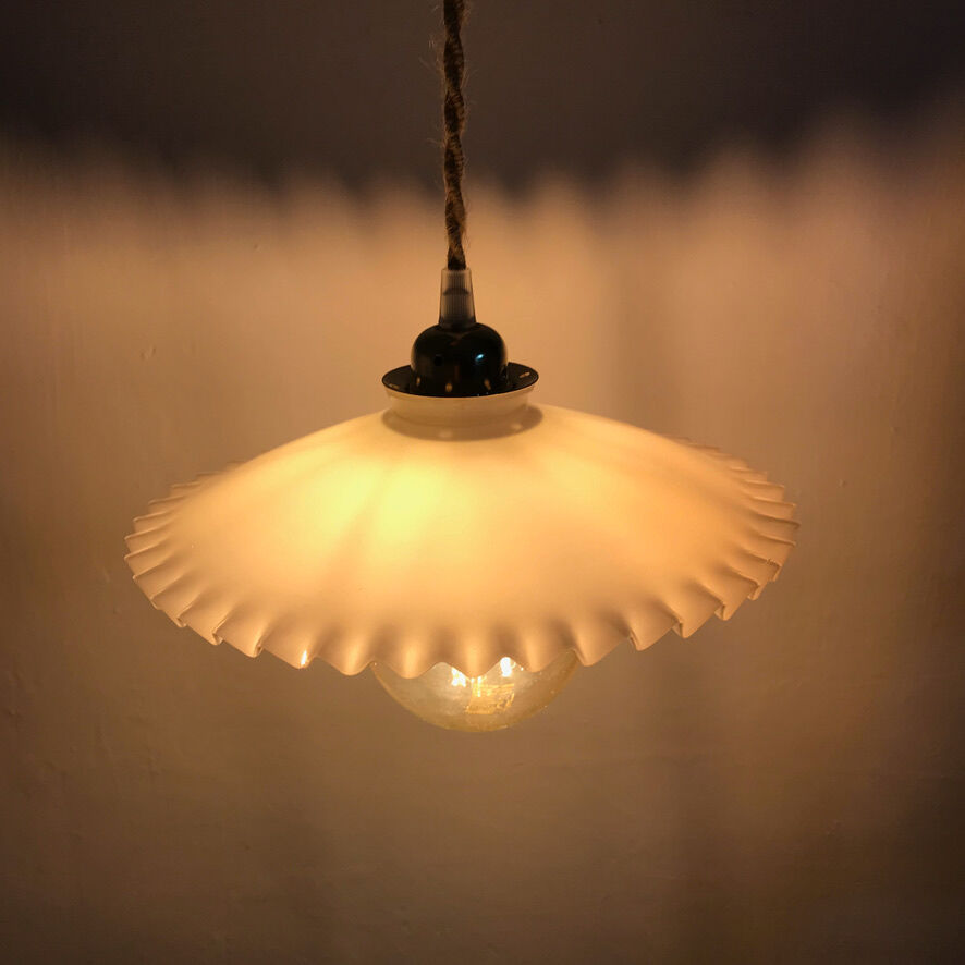 Opaline lace pendant lamp