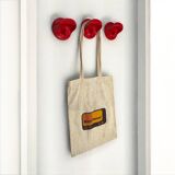 Set of Red Coat Hooks by Olaf Von Bohr for Kartell 1970s