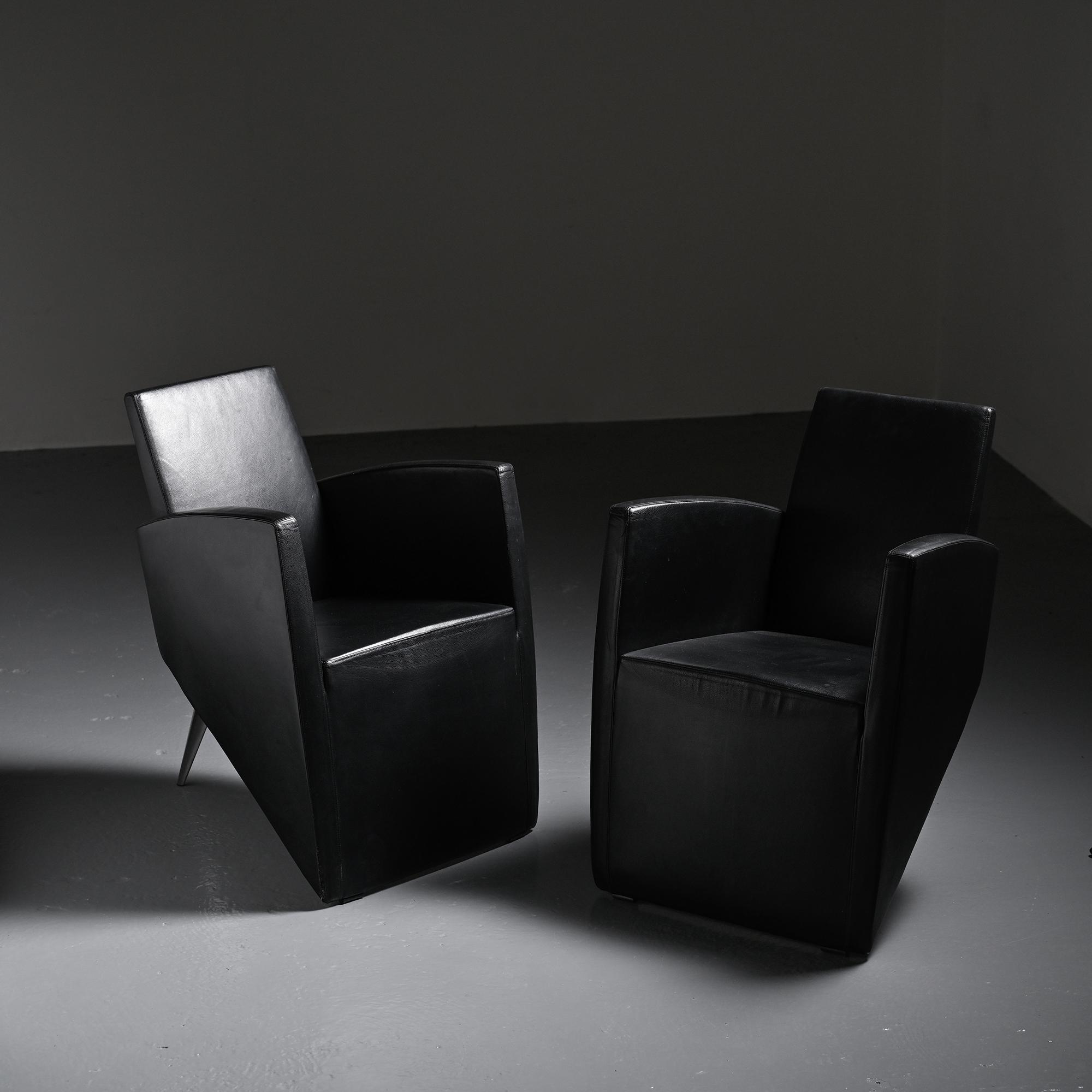 Pair of armchairs J. Lang, Philippe Starck, Driade 1987