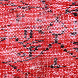 Distressed red carpet 241x165cm