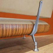 Italian white leather design surfing sofa / Frighetto bench