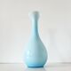Large Italian vase in turquoise opaline from the 1960s.