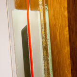 Glass and wood desk lamp by William Olivier