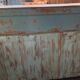 Colonial office in blue lacquered teak